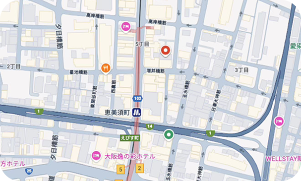 大阪據點地圖